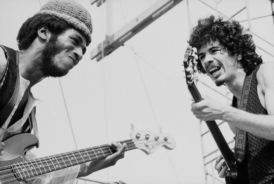David Brown Plays With Santana At Woodstock